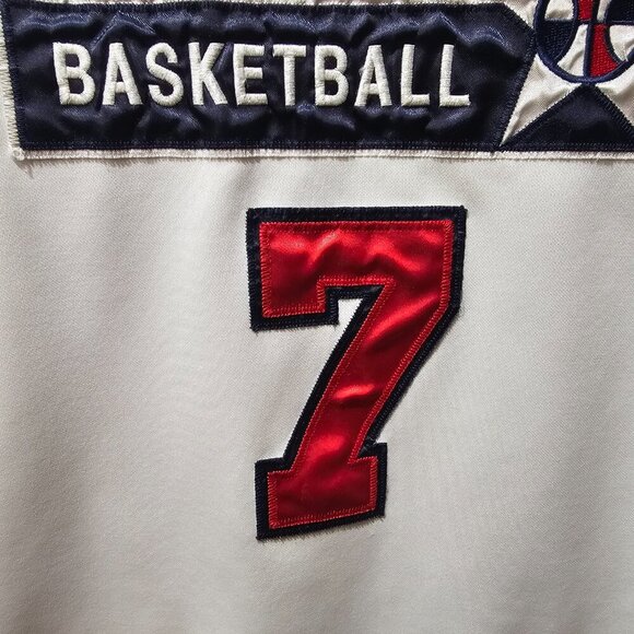 Nike Team Larry Bird USA  Olympic 7 Nike Dream Team Gold Vintage Jersey Size M - Picture 6 of 11
